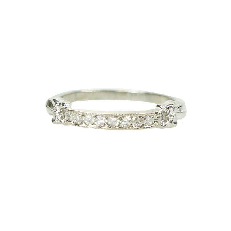 Vintage Channel set Diamond Band with Great Details