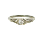 Vintage White Gold Diamond Engagement Ring