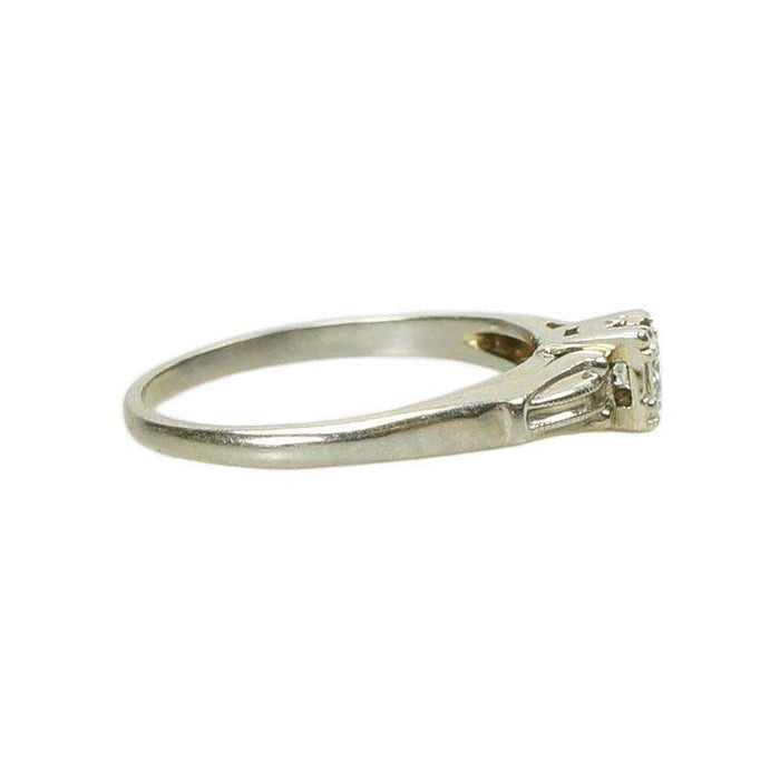 Vintage White Gold Diamond Engagement Ring
