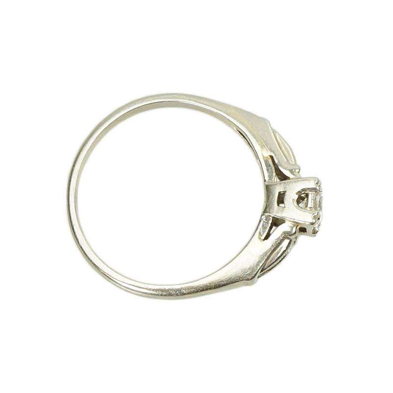 Vintage White Gold Diamond Engagement Ring