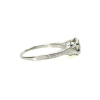 Vintage White Gold Deco Diamond Solitaire