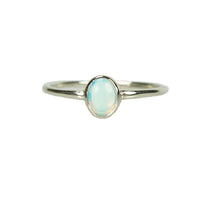 Fiery Vintage Opal set in White Gold