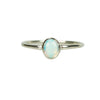 Fiery Vintage Opal set in White Gold
