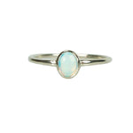 Fiery Vintage Opal set in White Gold