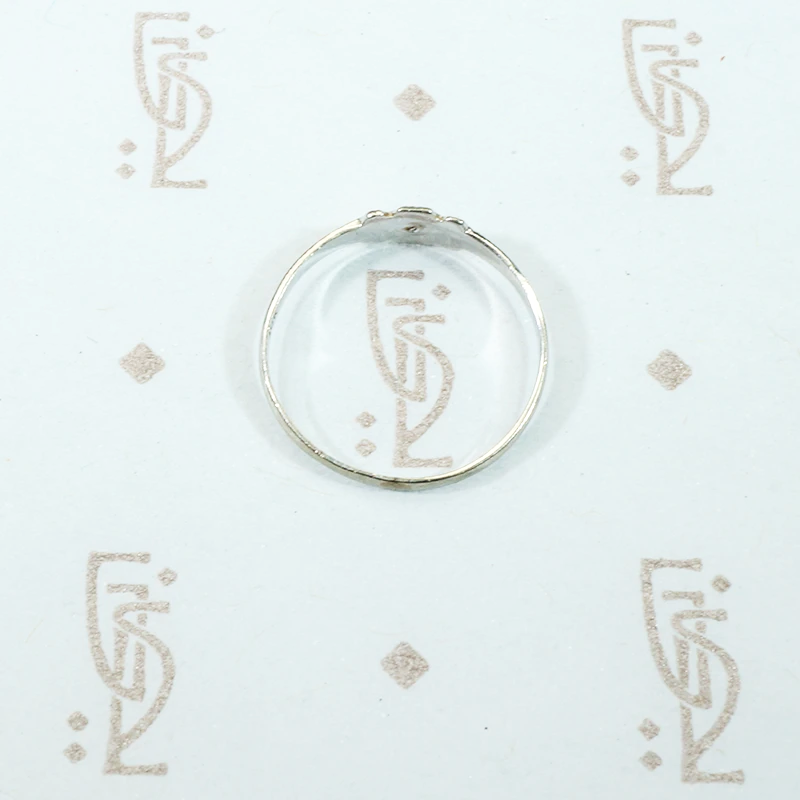 Tiny White Gold Pearl Ring