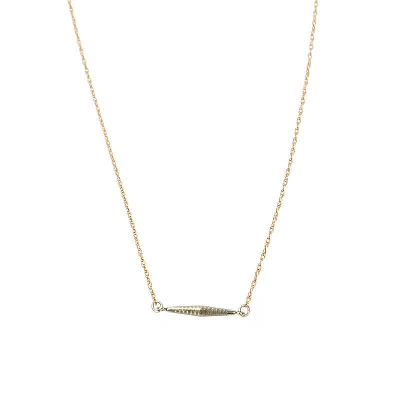 Tiny Turned Link Necklace by brunet