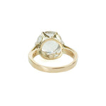 Vintage 5ct White Sapphire Solitaire in Rose Gold