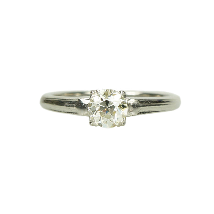 Platinum Old Euro Vintage Solitaire