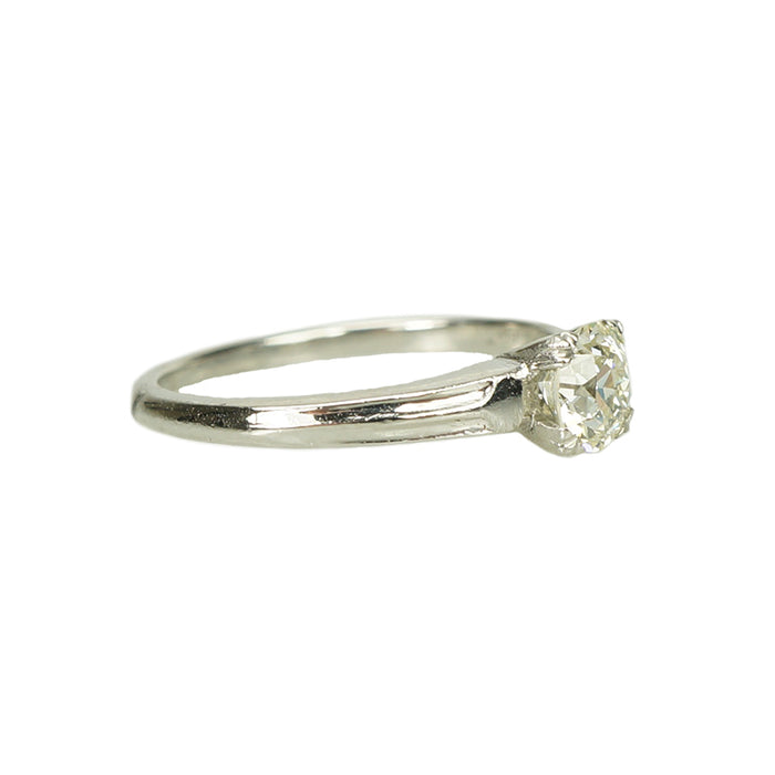 Platinum Old Euro Vintage Solitaire