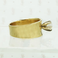 Bold Gold 1970's Engagement Ring