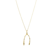 Vintage Gold Wishbone Necklace
