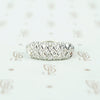 fancy wide white gold diamond band vintage 