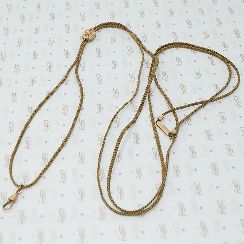 woven hair victorian slide chain 