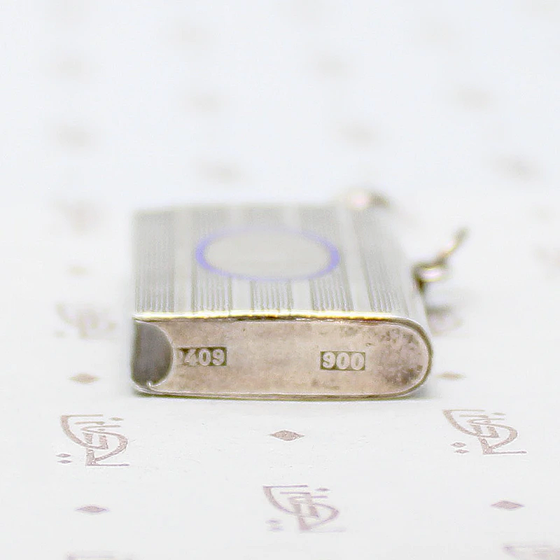 Edwardian Tinderbox Fob with Blue Enamel