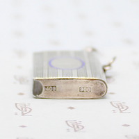 Edwardian Tinderbox Fob with Blue Enamel