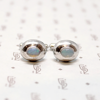 Dreamy Silver & Opal Cufflinks