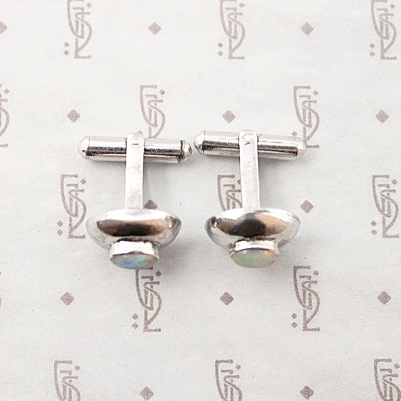 Dreamy Silver & Opal Cufflinks