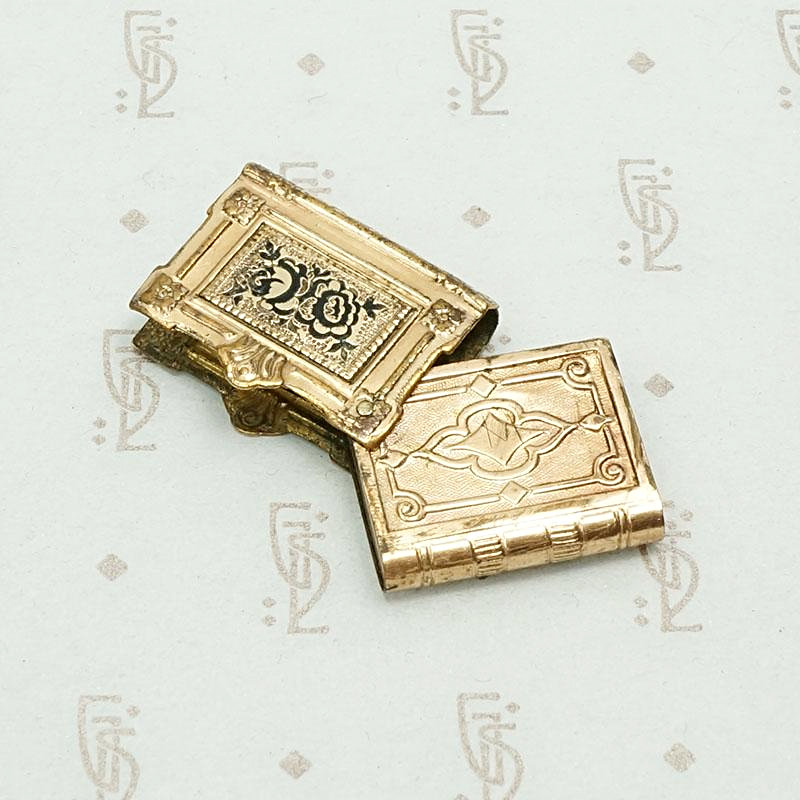 Civil War Era Book Locket, open