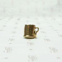 Mini Mug Charm in Gold