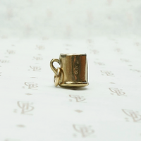 Mini Mug Charm in Gold