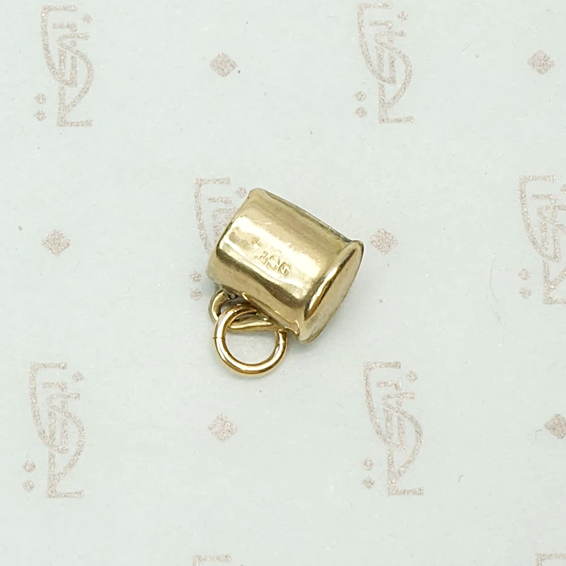 Mini Mug Charm in Gold