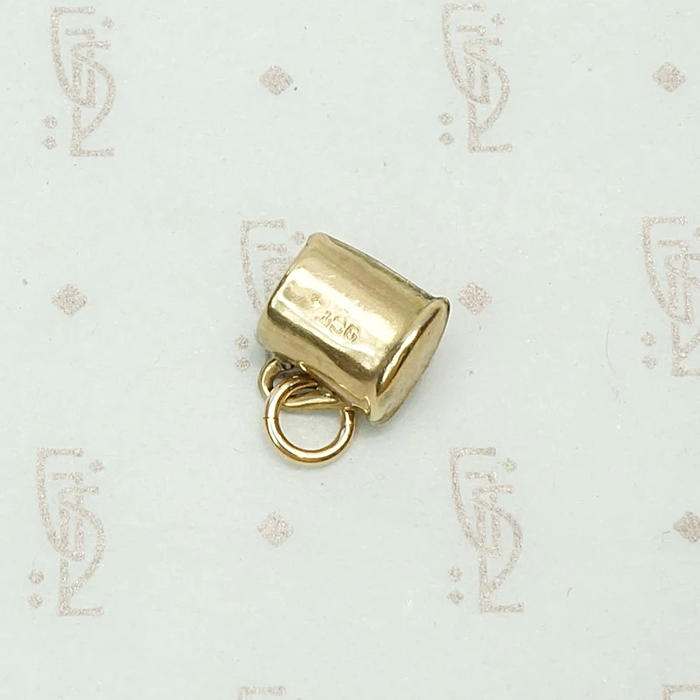 Mini Mug Charm in Gold