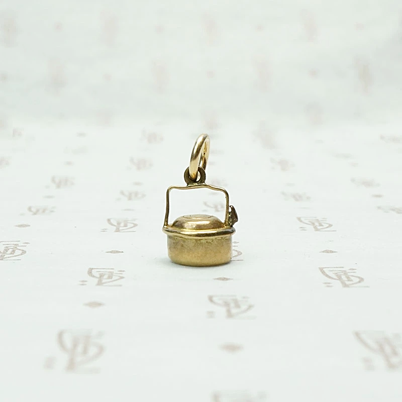 Itty Bitty English Tea Kettle Charm