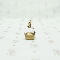 Itty Bitty English Tea Kettle Charm