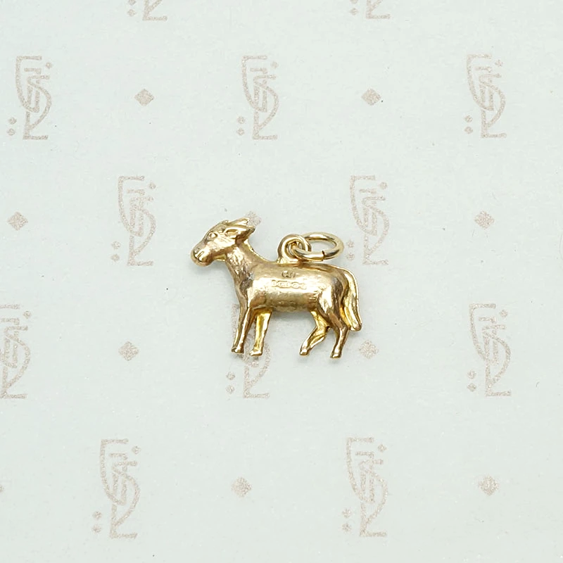 Adorable Donkey Charm Circa 1948