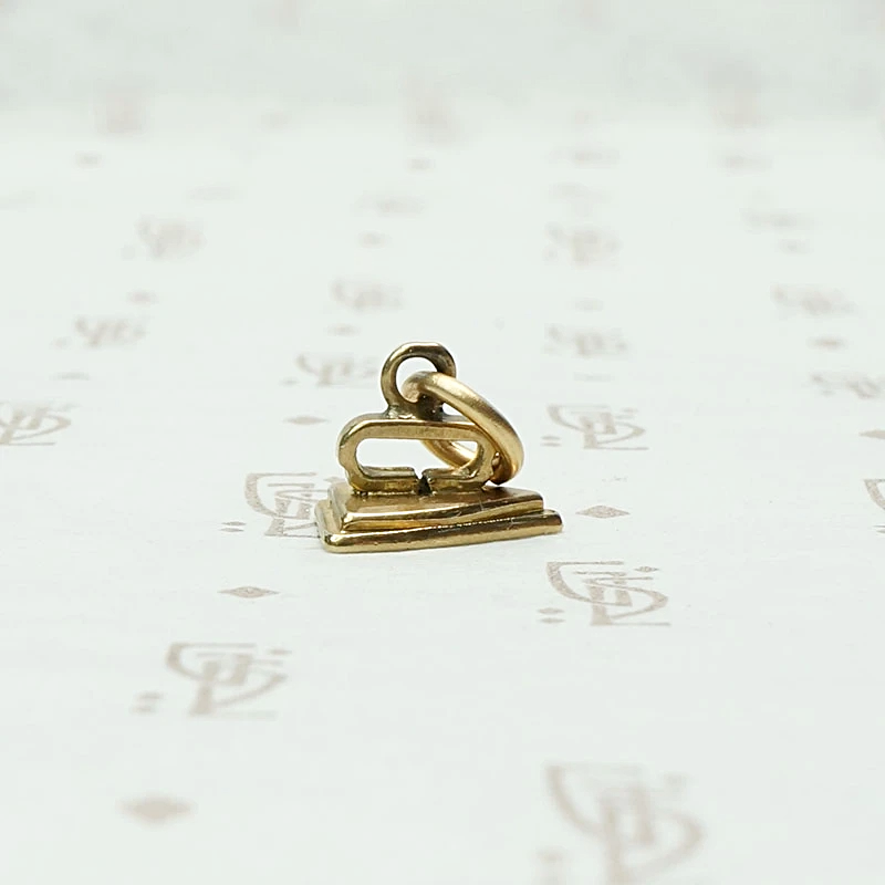 Most Wee English Gold Iron Charm