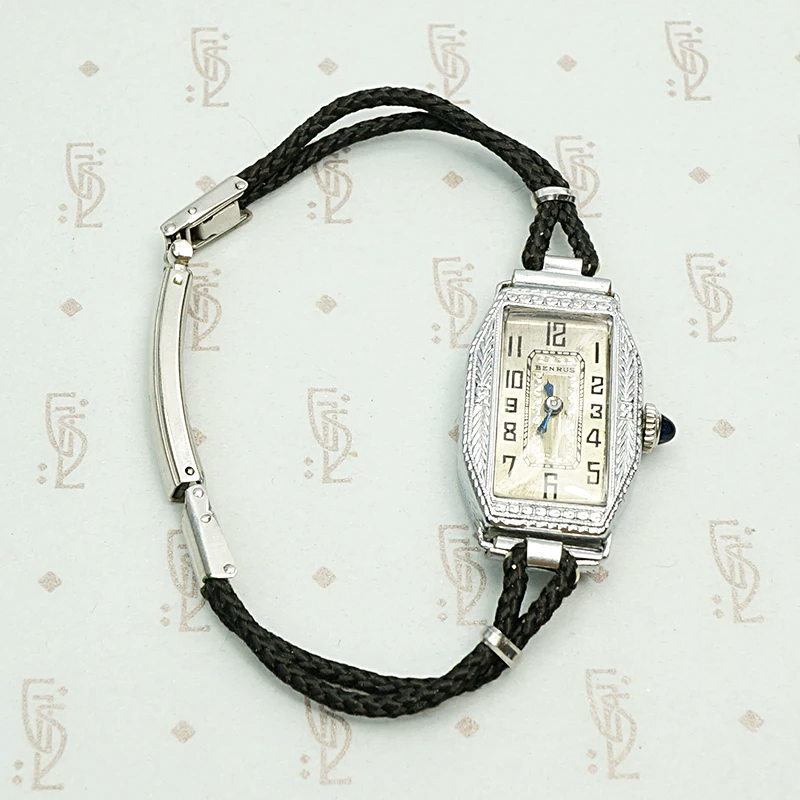 Wonderful White Gold Art Deco Benrus Watch