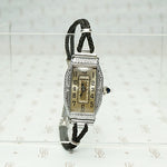 Wonderful White Gold Art Deco Benrus Watch. Detailed view.