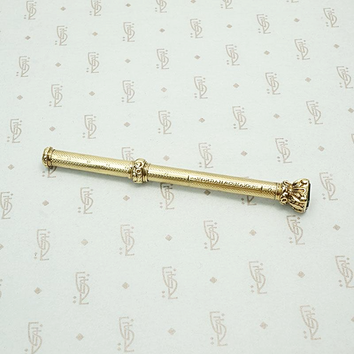Sampson Mordan 18k Gold Pencil & Seal