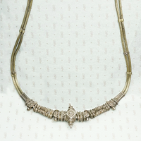 Antique Indian Woven Silver Belt