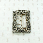 Darkly Romantic French Silver & Paste Buckle