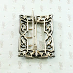 Darkly Romantic French Silver & Paste Buckle