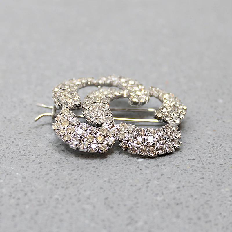 Set of Sparkling Stylized Flower Barrettes