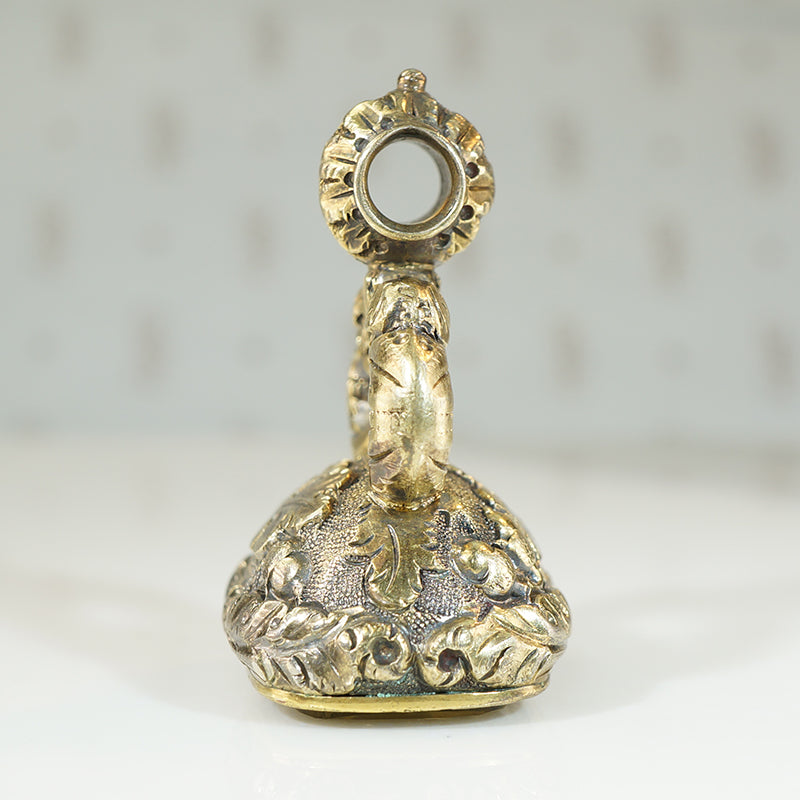 Mid 1800's Citrine Fob Seal Lamb of God