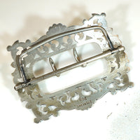 Hand Engraved Sterling Acanthus Leaf Buckle