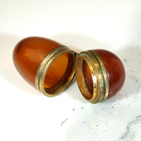 Egg Shaped Hinged Thimble Box