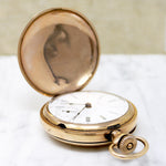 Charming Engraved Gilt Antique Waltham Pocket Watch