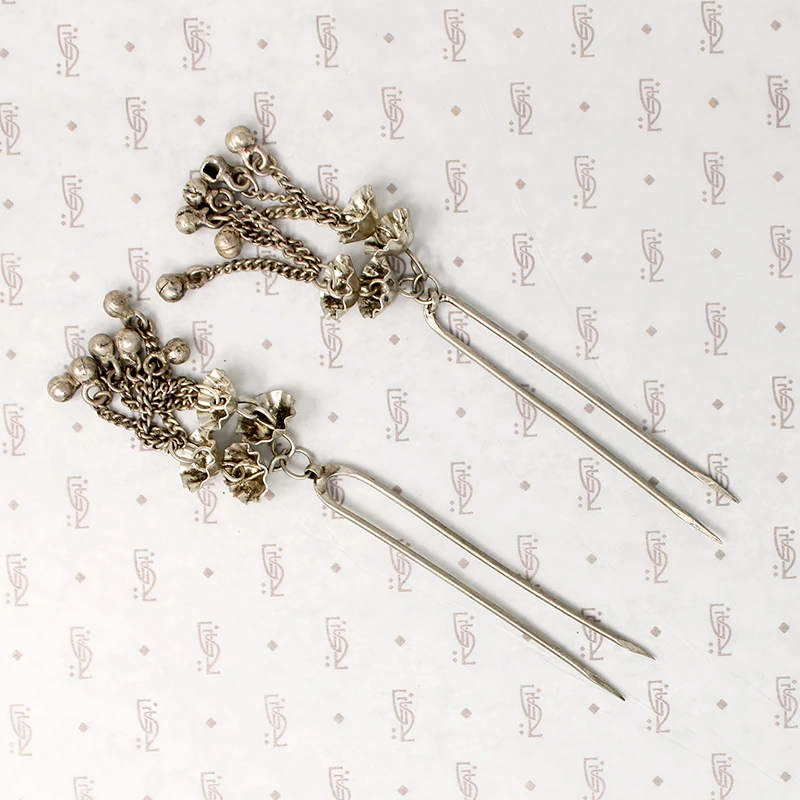 Silver Bells Vintage Chinese Hair Pins