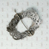 Romantic Georgian Silver Cloak Pin