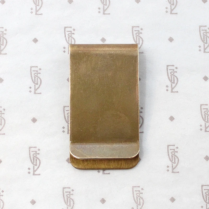 Brass & Silver Vintage Kokopelli Money Clip