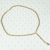 14k yellow gold antique chain with drop hook