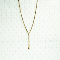 Hand Made Antique 14k Gold Y Chain with Hook