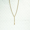 Hand Made Antique 14k Gold Y Chain with Hook
