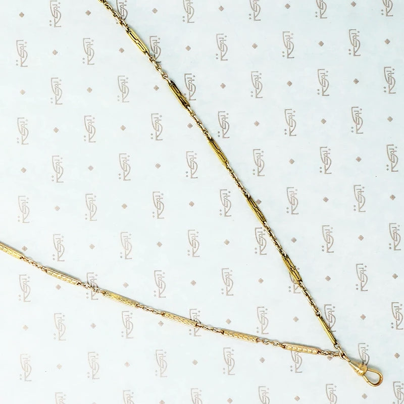 gold filled vintage chain with swivel hook