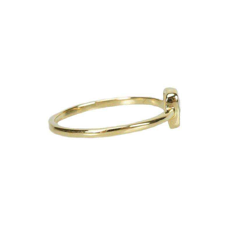 Vintage Table cut Diamond Ring in Yellow Gold