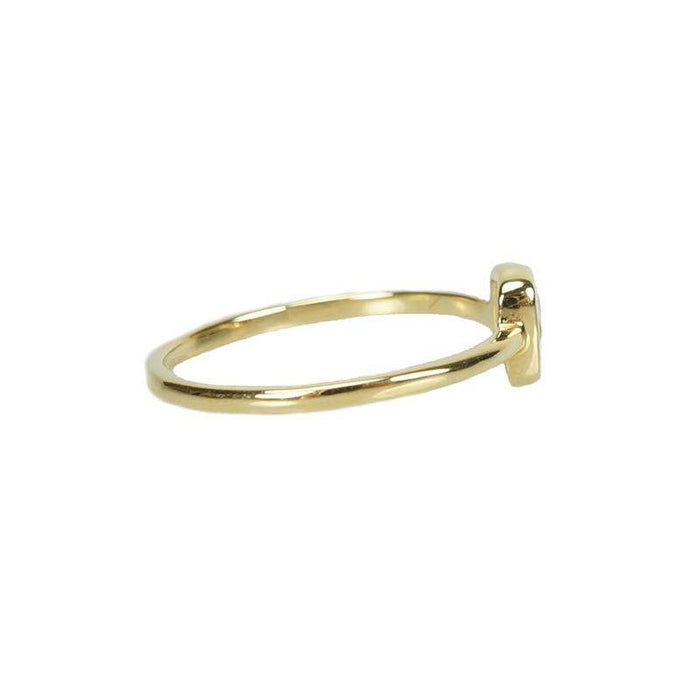 Vintage Table cut Diamond Ring in Yellow Gold